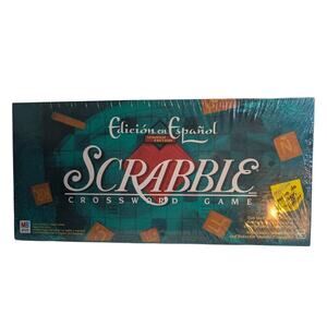 SCRABBLE Spanish Edition Crossword Game Edicion en Espanol , Bilingual Hasbro